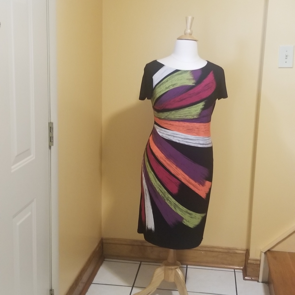 A pretty midi length dress.